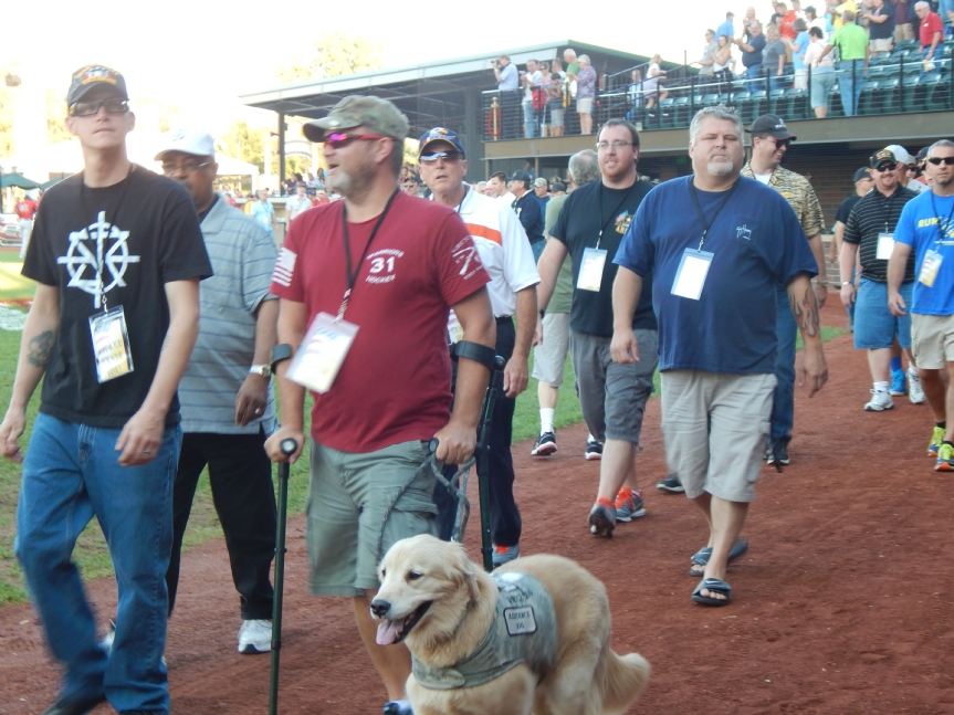 All Veteran's were welcome including their service dogs